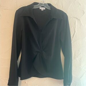 Calvin Klein Women's Black Top Size Medium